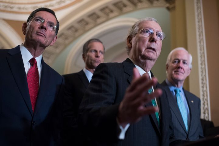 Senate Majority Leader Mitch McConnell (R-Ky.) has reopened the quest for the holy grail of Republican government: cutting Medicare, Medicaid and Social Security to pay for tax cuts.