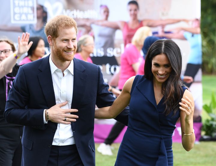 The Duke and Duchess of Sussex during their Australian tour. 