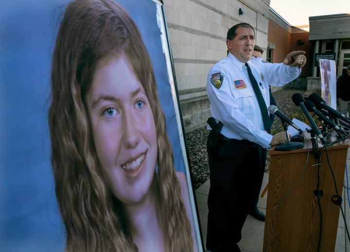 Barron County Sheriff Chris Fitzgerald speaks during a press conference about 13-year-old Jayme Closs who has been missing since her parents were found dead in their home Wednesday Oct. 17, 2018 in Barron, Wis.
