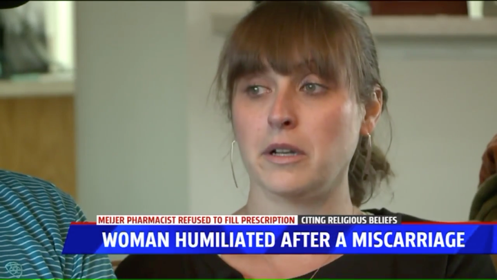 Rachel Peterson, 35, is speaking out after she said a pharmacist refused to fill her prescription or hand it to another pharm