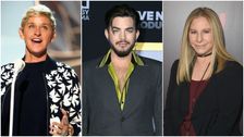 Ellen DeGeneres, Adam Lambert And More Go Purple For Spirit Day
