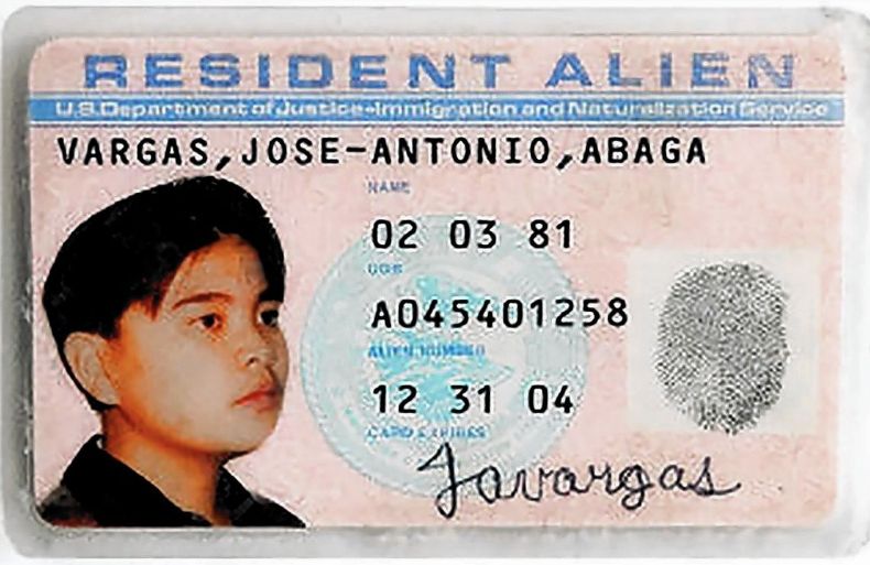 Vargas' counterfeit green card.