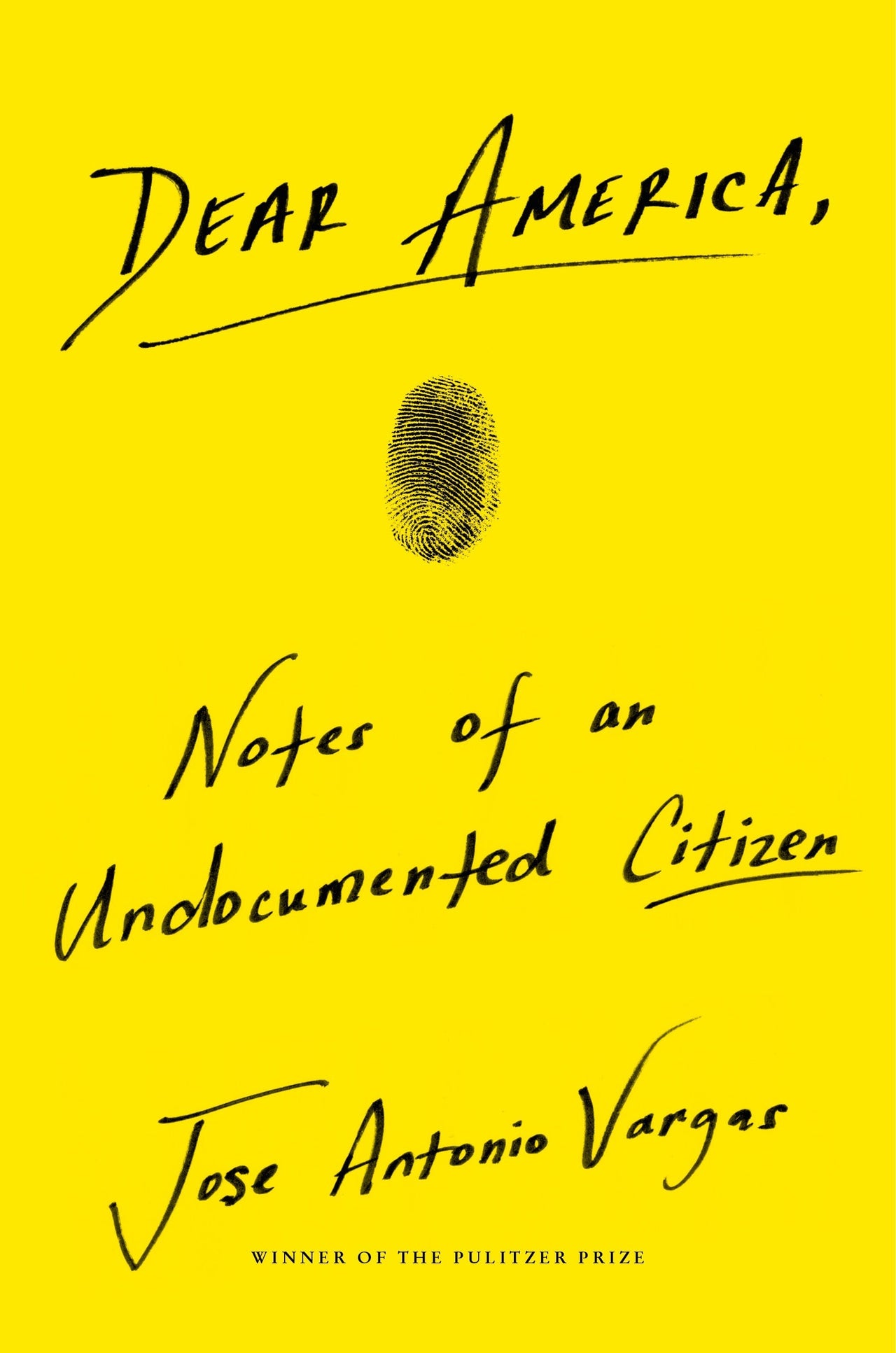 The memoir's bright yellow cover.