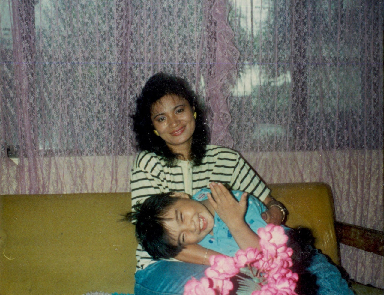 A young Vargas and his mother.