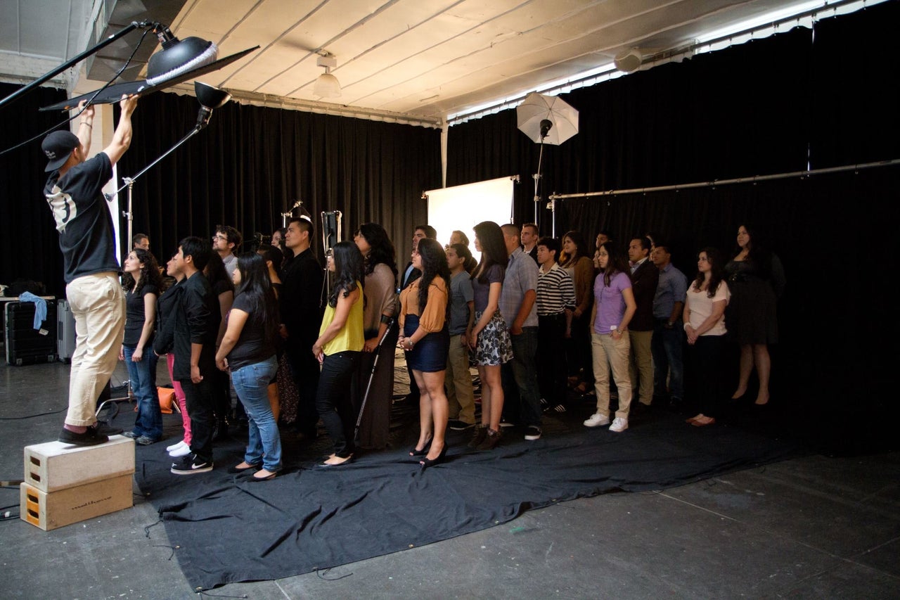 The photoshoot for Vargas' Time Magazine cover story in 2012, "We Are Americans."