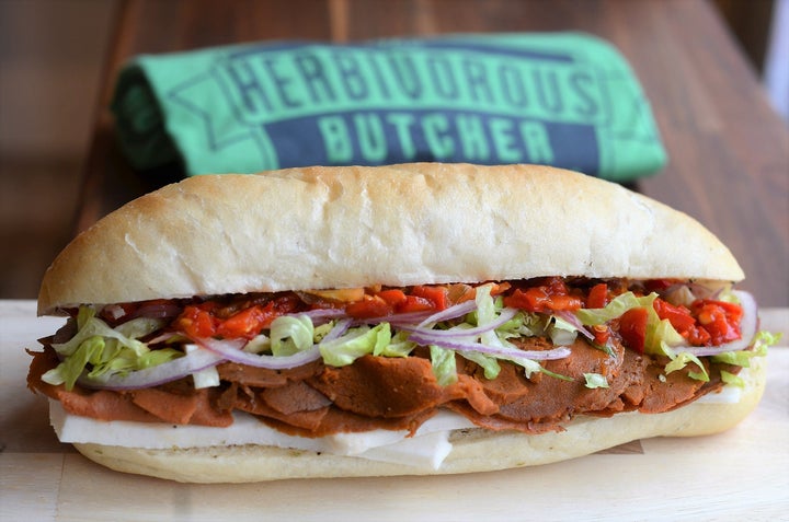 The Italian cold cut sandwich from Herbivorous Butcher.