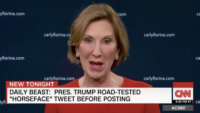Carly Fiorina, a Republican rival of President Trump's in the 2016 presidential primaries, also suffered his insults over her personal appearance.