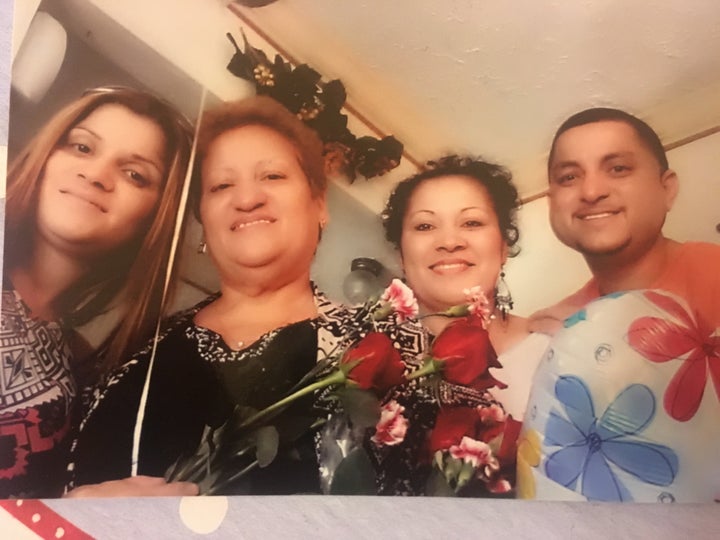 Luis Barrios poses with his mother, Patricia, and sister during happier times. Last year, the Barrios' lives were devastated during Hurricane Harvey. Barrios remains hopeful but says it will be a long time before he gets back on his feet.