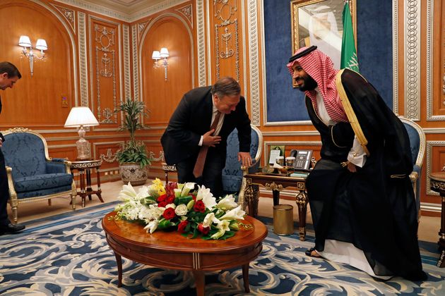 US secretary of state Mike Pompeo meeting with Crown Prince Mohammed bin Salman over the disappearance of Khashoggi 