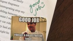 It's 2018, And This Teacher Is Using Memes To Mark Her Students' Work