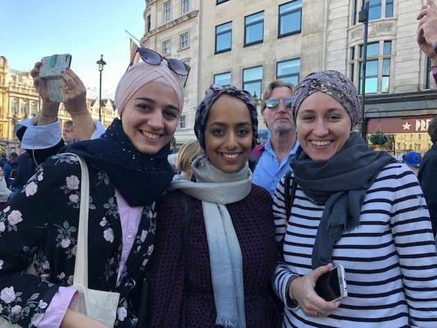 (L-R) Lamija Balta, Madinah Javed and Emina Krnjic 