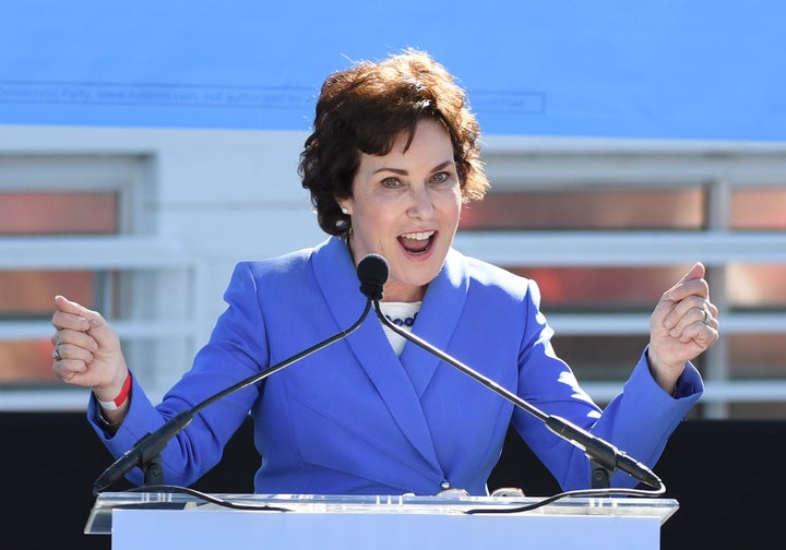 Rep. Jacky Rosen (D-Nev.) is hoping to take Dean Heller's Senate seat.