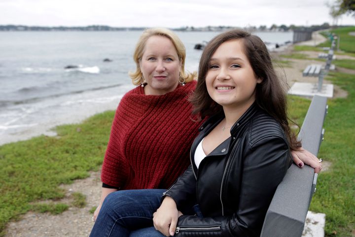 Jeanne Talbot, left, and her 17-year-old daughter Nicole Talbot, who identifies as transgender. 