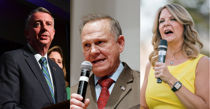 From left, former candidates Ed Gillespie, Roy Moore and Kelli Ward all ran anti-Muslim campaigns — and lost.