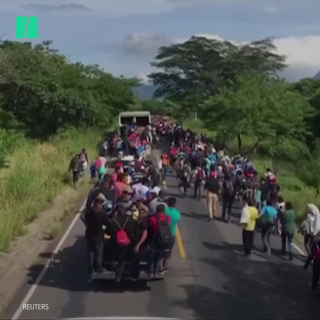 Migrant Caravan Reaches 5,000 | HuffPost Videos