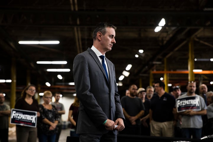 GOP Rep. Brian Fitzpatrick really wants you to know he's a member of the Problem Solvers' Caucus.