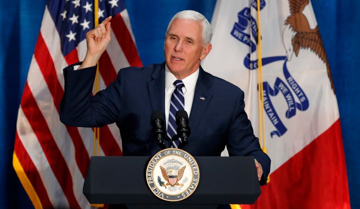 Vice President Mike Pence has joined President Donald Trump in calling for a caravan of asylum-seekers to stay away. 