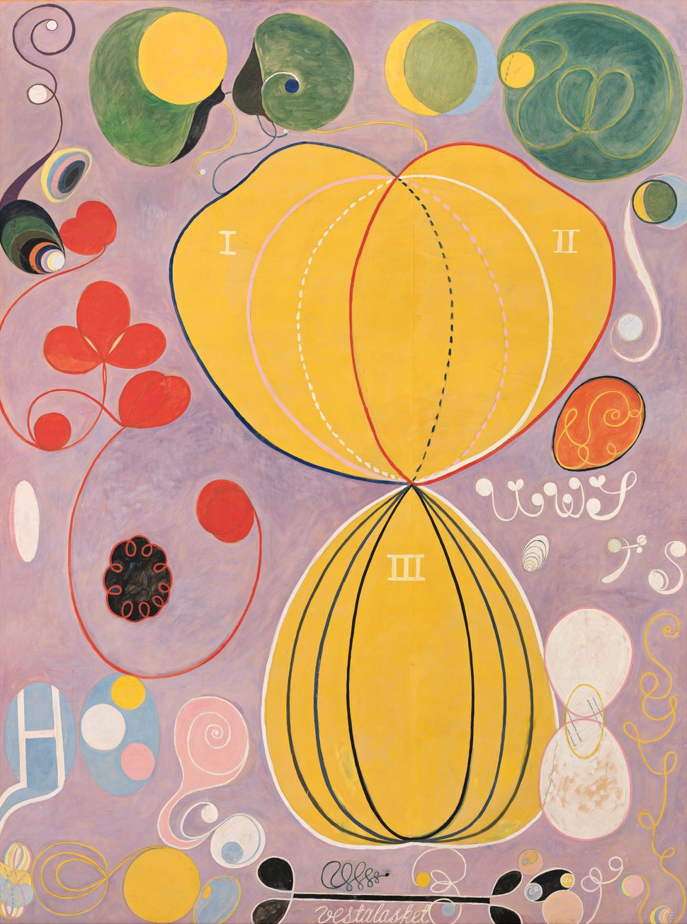 Hilma af Klint's "The Ten Largest, No. 7., Adulthood, Group IV," 1907.