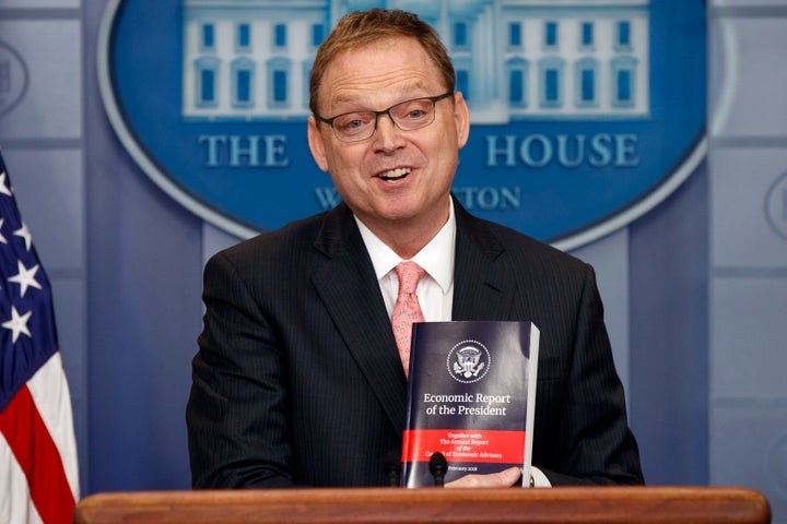 President Donald Trump told reporters to ask Kevin Hassett, his chief economic adviser, about the new tax cut. Hassett said i