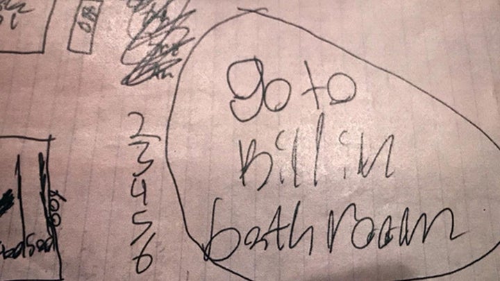 The Bartow Middle School students were found lurking in a school bathroom with an arsenal of knives and a pizza cutter, polic