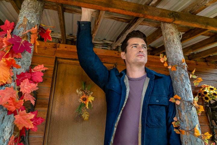 A rancher (Wes Brown) surveys his lands in "Under the Autumn Moon."