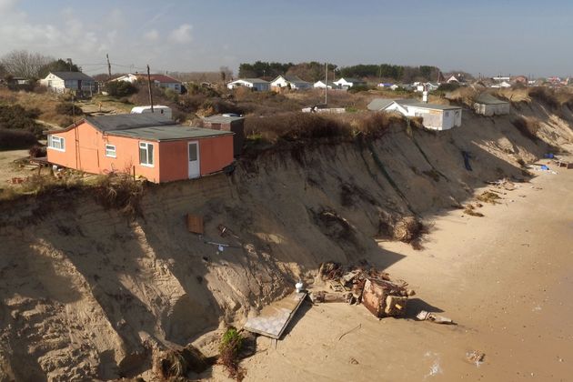 Homes is Hemsby, Norfolk, earlier this year.