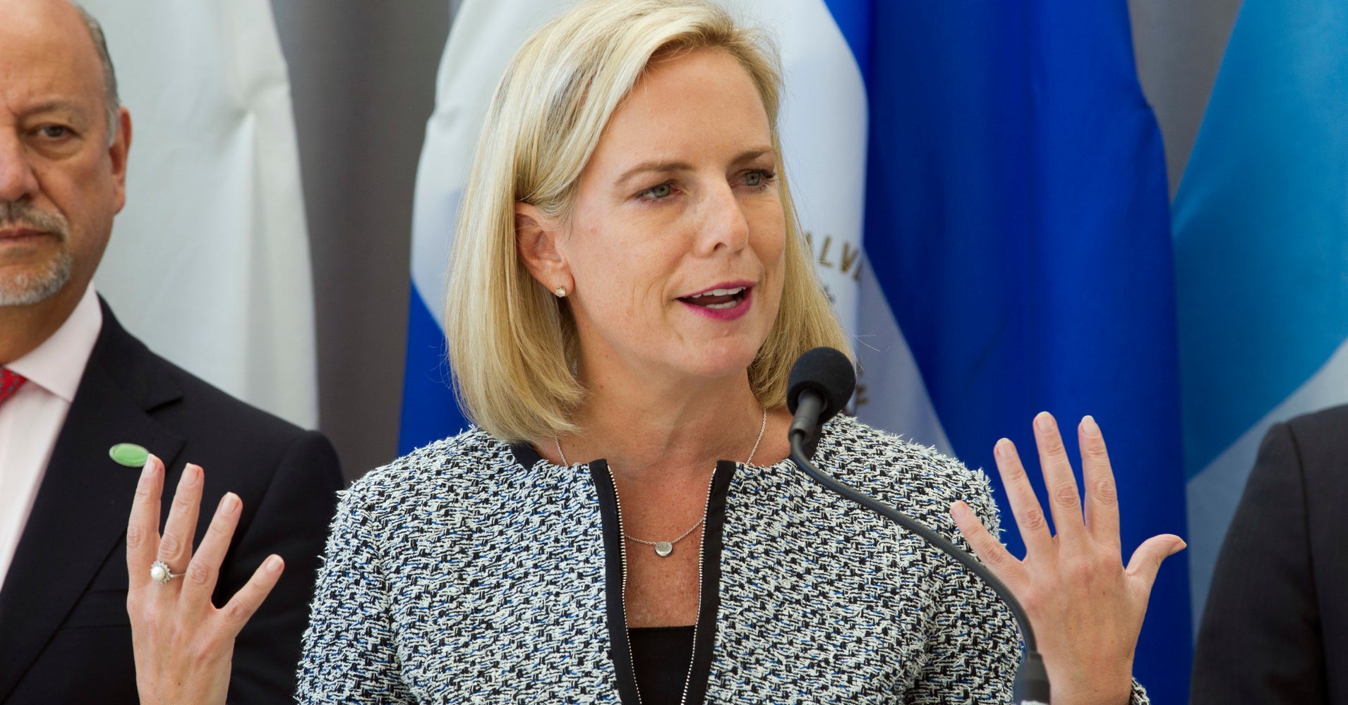 Kirstjen Nielsen Says U.S. Has No Intention Of Shooting  Kirstjen Nielsen Says U.S. Has No Intention Of Shooting