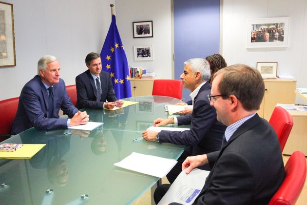 Michel Barnier and Sadiq Khan met in Brussels 