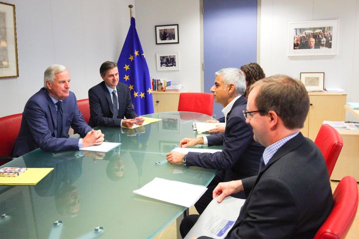 Michel Barnier and Sadiq Khan met in Brussels 