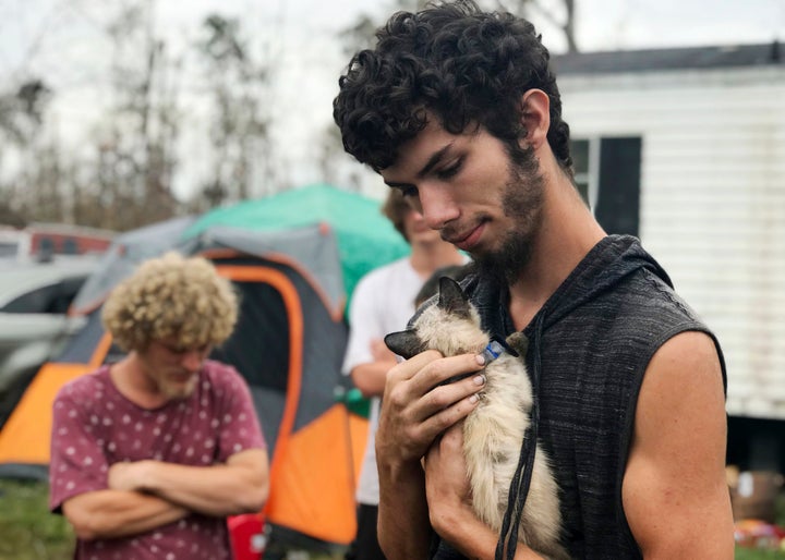 Bay County resident Ronald Lauricella, pictured on Oct. 23, says some on the outskirts of the cities aren't getting services like electricity as fast as the populated areas after Hurricane Michael.