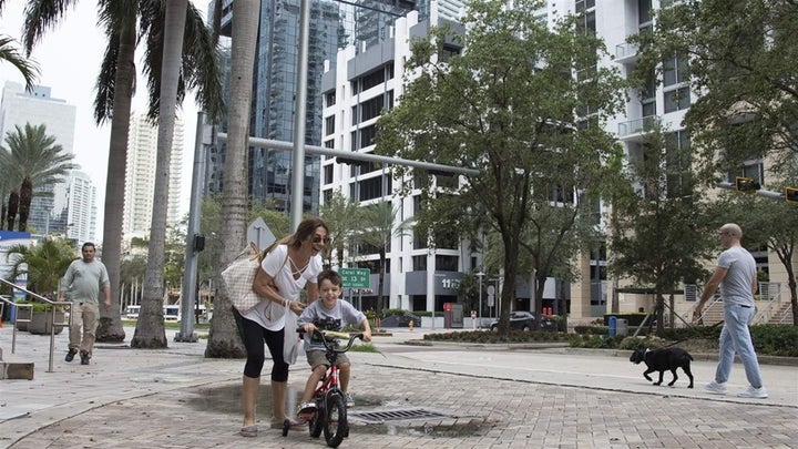 The Brickell neighborhood in downtown Miami. Republican lawmakers in the area have criticized the addition of a citizenship q