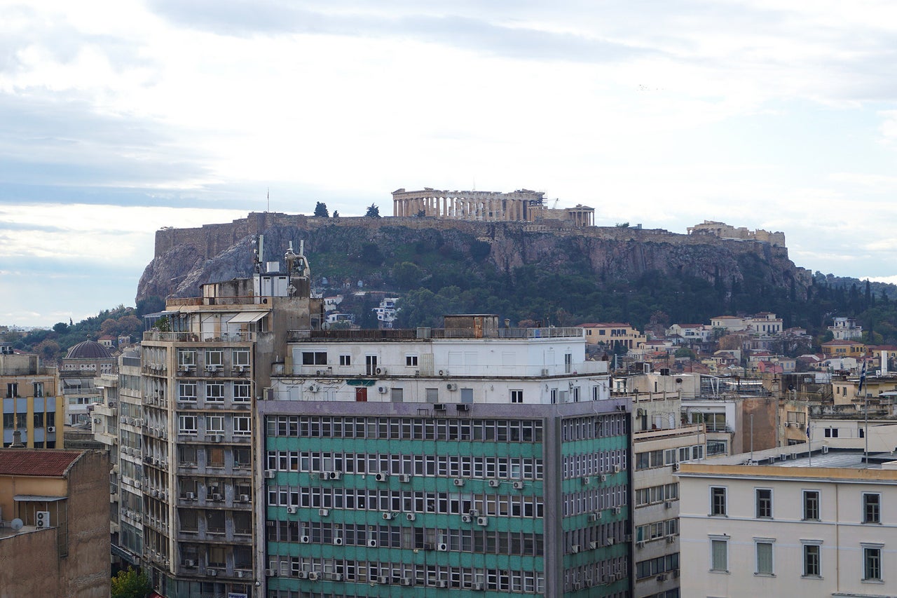 Λήψη από την Πλατεία Κλαυθμώνος. Από το αρχείο του Νίκου Βατόπουλου