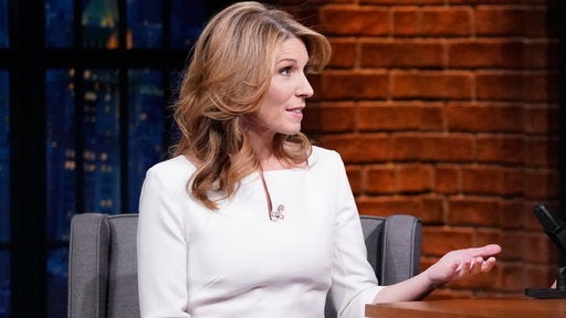 MSNBCs Nicolle Wallace appears on Seth Meyers' late-night show on Oct. 25.