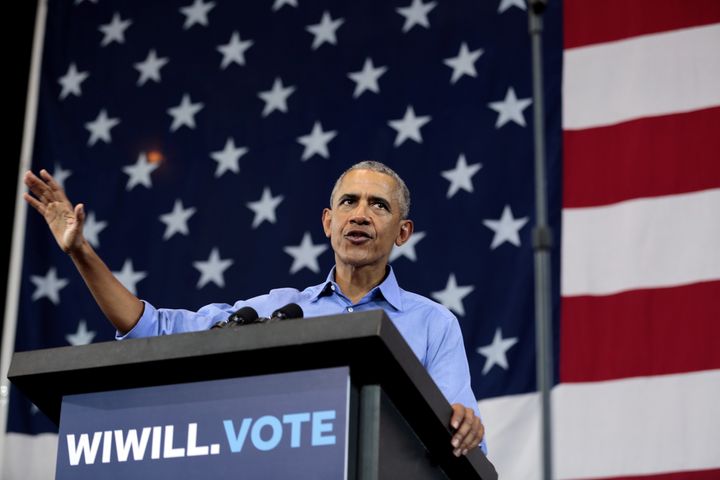“We do not need more mealy-mouthed elected officials who claim they are disappointed by this bad behavior and then don’t do anything about it and just go along with it,” Obama said at a Wisconsin campaign rally.