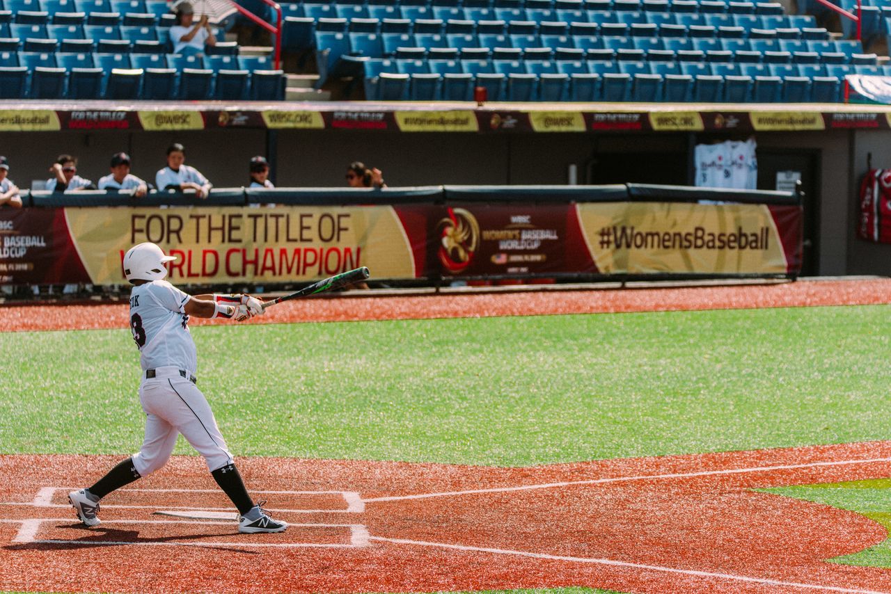 Hong Kong's Woon-Yee Cheuk, batting in front of a lot of empty seats.