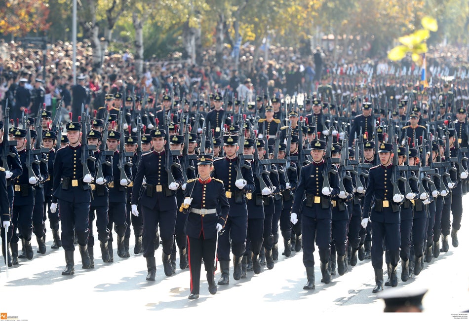 Παρέλαση τμήματος Στρατιωτικής Σχολής Ευελπίδων
