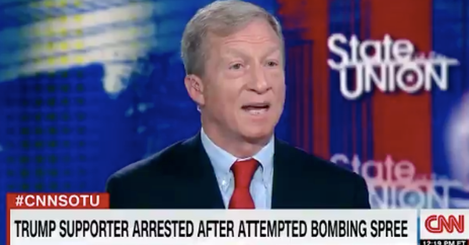 Trump Attacks Mail Bomb Target Tom Steyer As 'Crazed & Stumbling Lunatic' | HuffPost1910 x 998