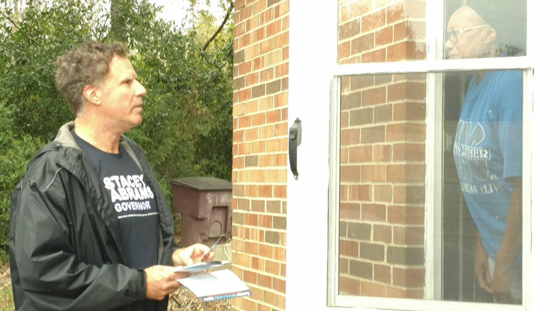 Will Ferrell Seen Knocking On Doors In Georgia While Campaigning