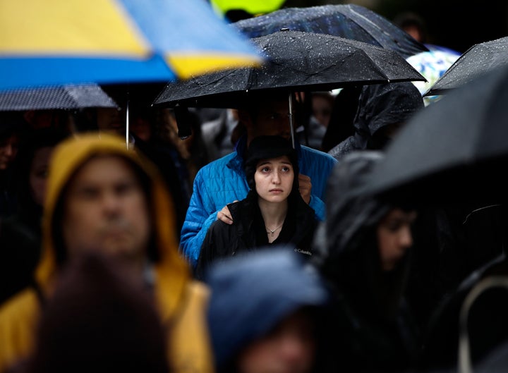 More than 2,500 mourners gathered at the University of Pittsburgh to remember those killed at the Tree of Life synagogue this
