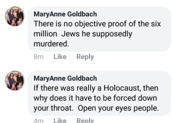 The following comments were made by MaryAnne Goldbach on a Facebook post addressing the costume incident.