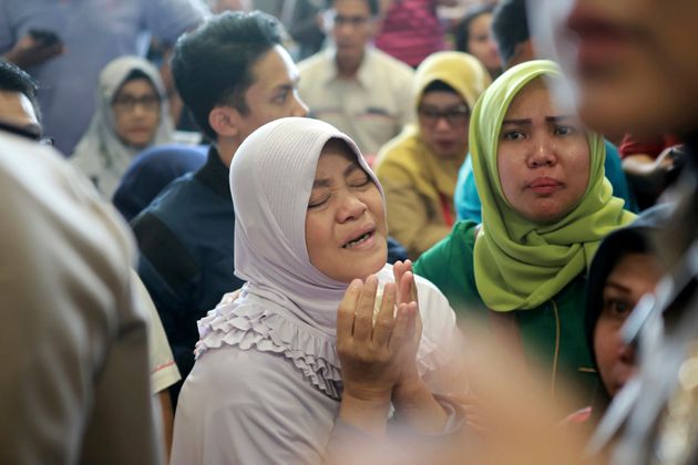 Relatives began to gather at the airport on Monday