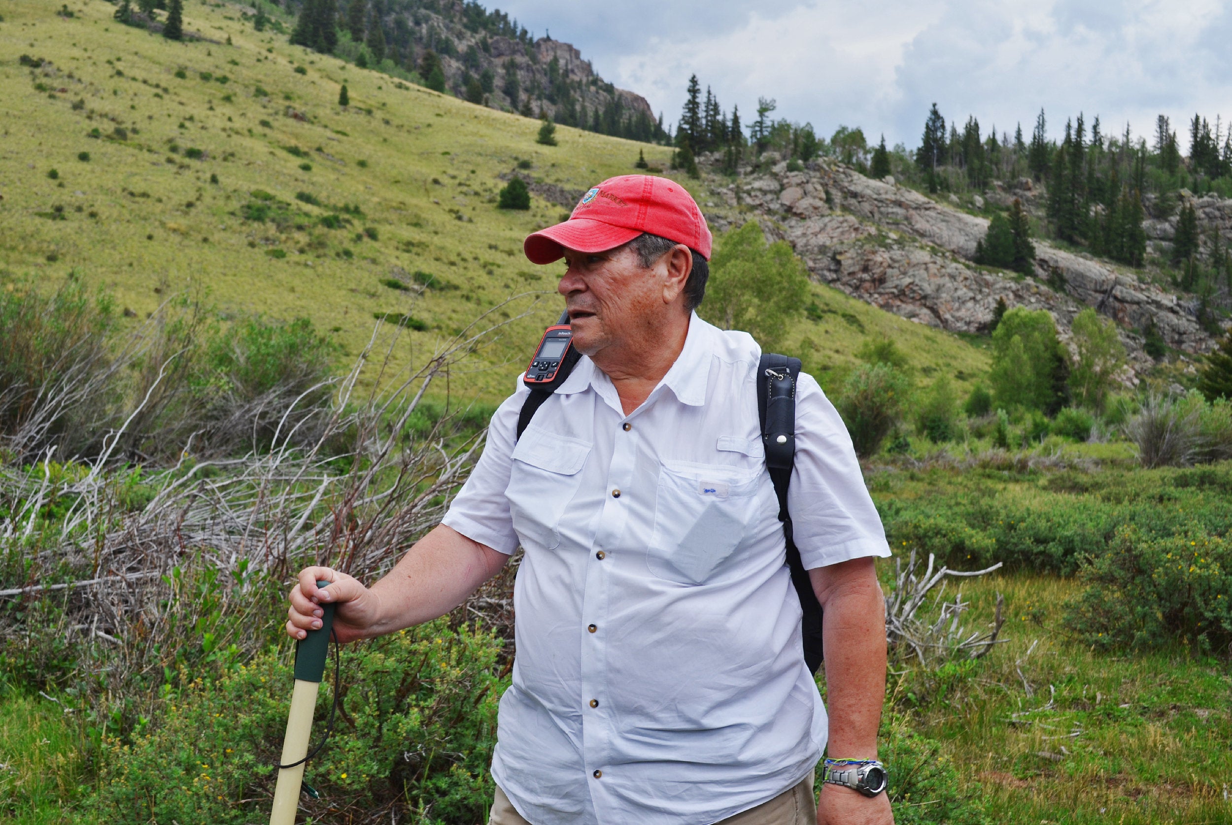 Toby Younis on a hunt for the chest of gold near the Colorado-New Mexico border. 