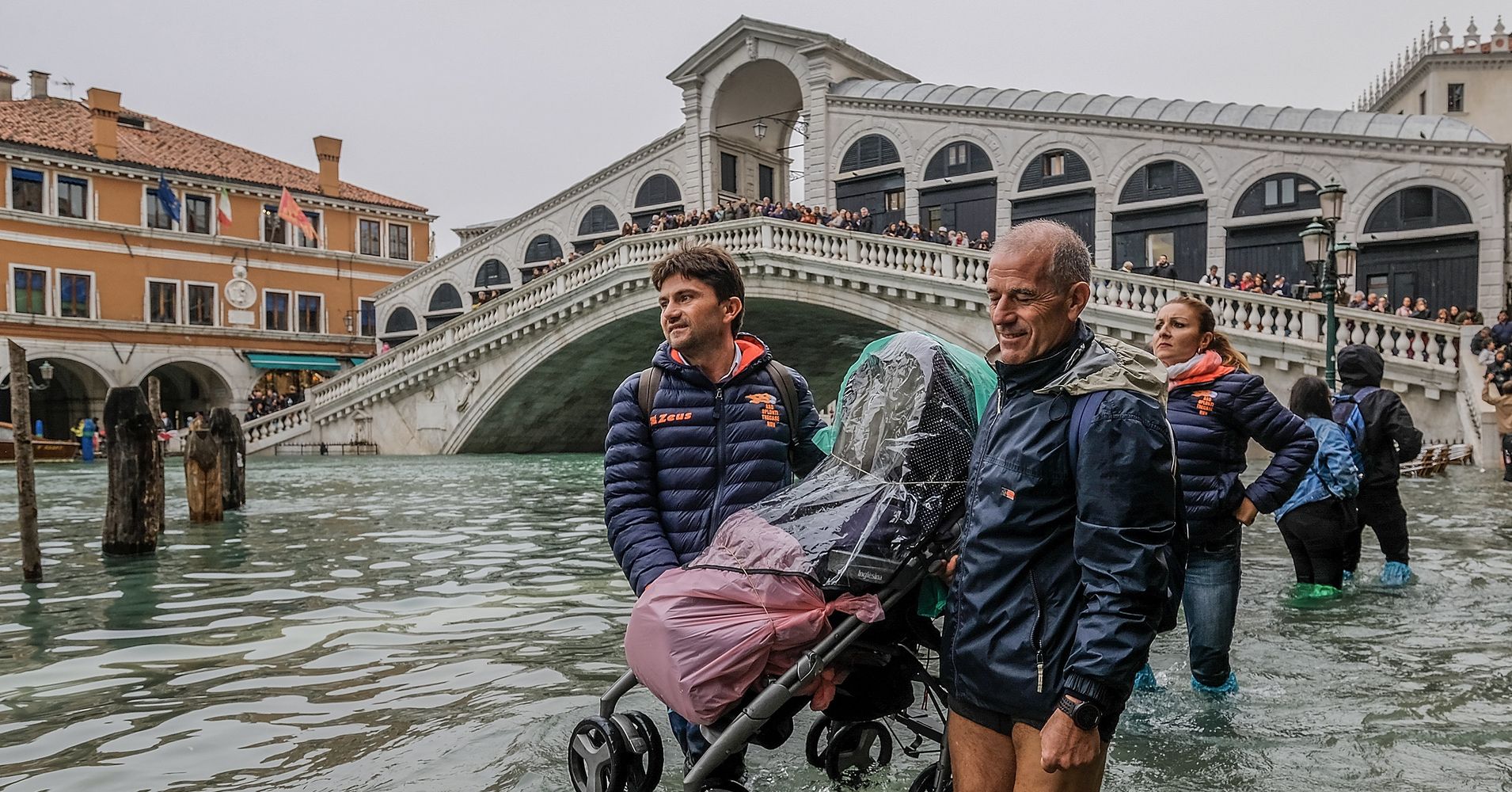 Venice Hit With Worst Flooding In A Decade As Tourists Wade Through