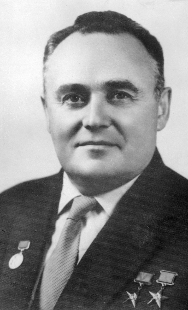 The USSR gave the moon rocks to the widow of Soviet space program director Sergei Pavlovich Korolev, following his death.