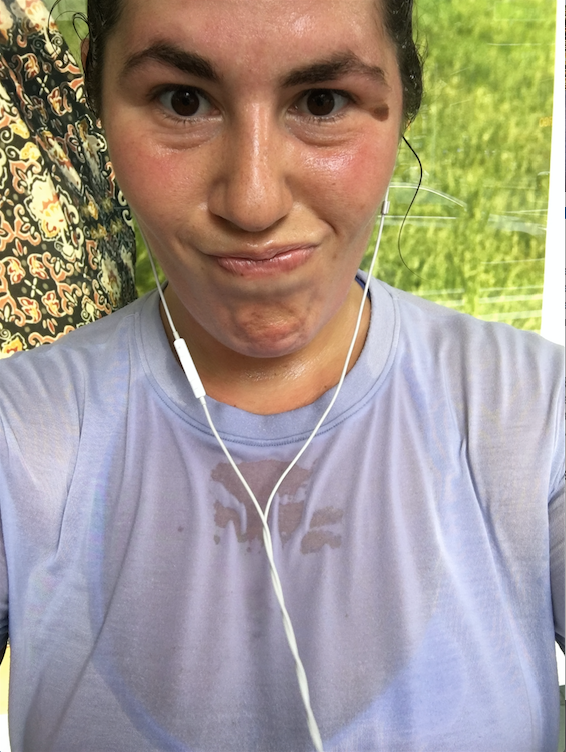 Never not sweating through all my clothing.