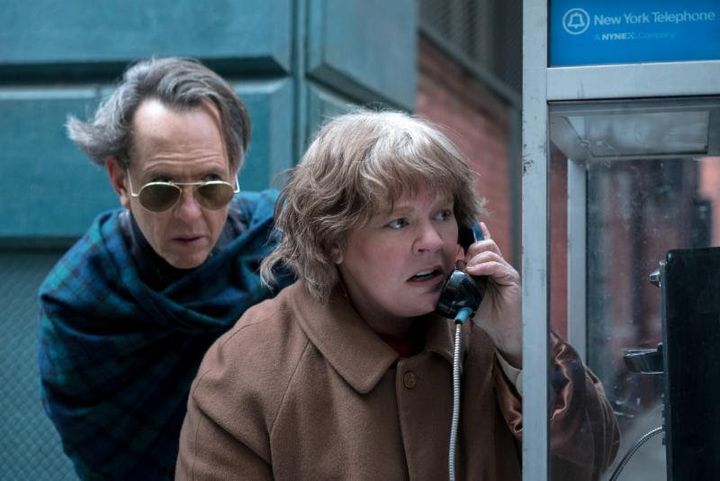 "I wanted to look at the heart of why she did troubling things," Melissa McCarthy (right, with co-star Richard E. Grant) said of con artist Lee Israel, whom she portrays in the new film, "Can You Ever Forgive Me?" 