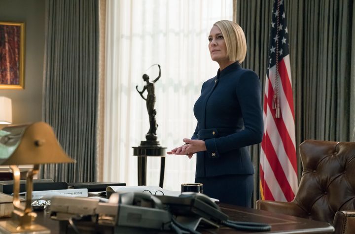 Robin Wright as Claire Underwood in the final series of 'House Of Cards'