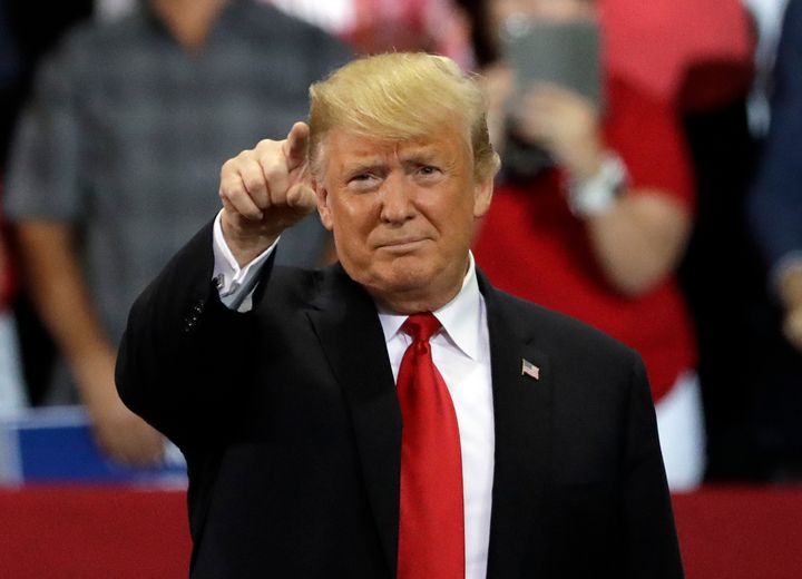 President Donald Trump at a campaign rally in Estero, Florida, on Oct. 31. In a Christian Broadcasting Network interview released Nov. 1, he said, “Nobody’s done more for Christians or evangelicals or, frankly, religion than I have.”
