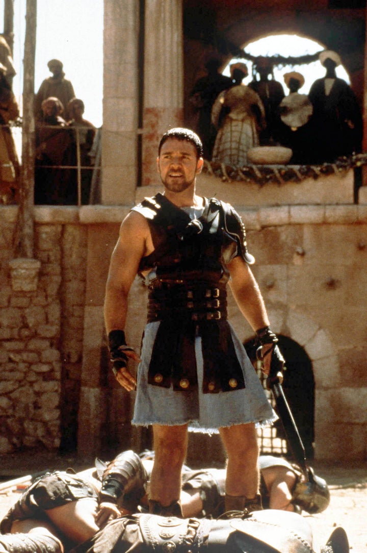 Russell Crowe as Maximus in the 