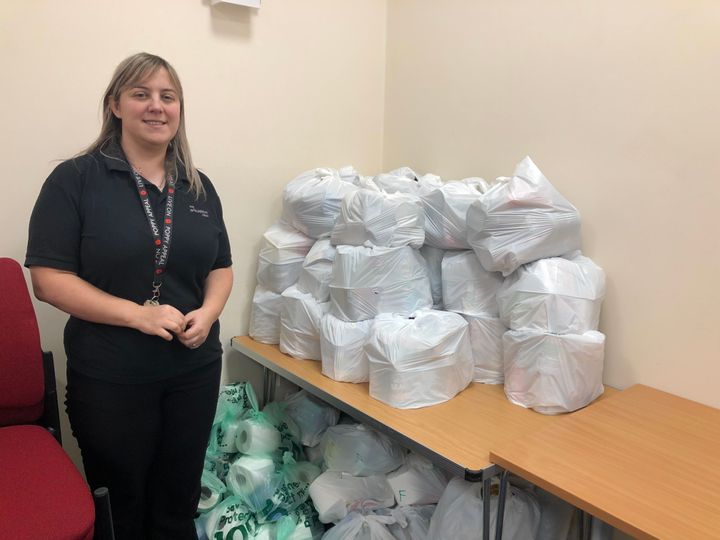 Claire Bowerman, community centre co-ordinator, has seen a huge increase in demand for food parcels